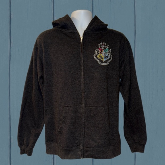 Harry Potter Hogwarts Crest Zip Hoodie Kids XL | Wizarding World Licensed - Picture 1 of 11